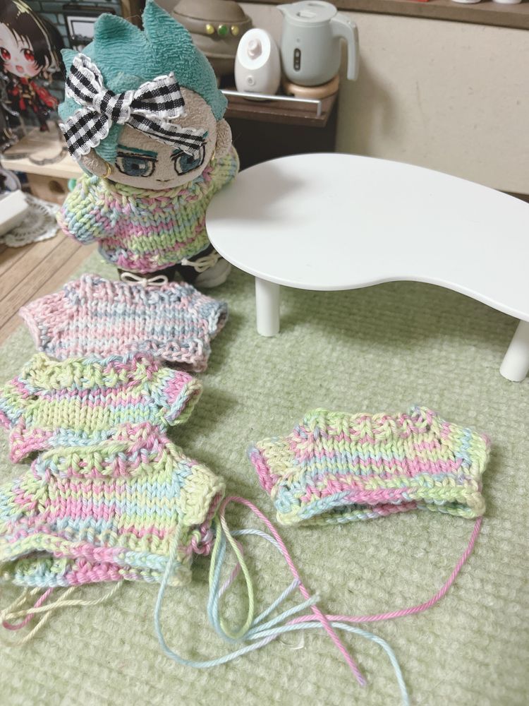 春セーターを試作した☘️🌸