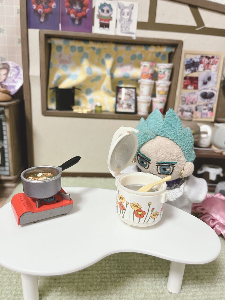 朝ごはんを作る綿