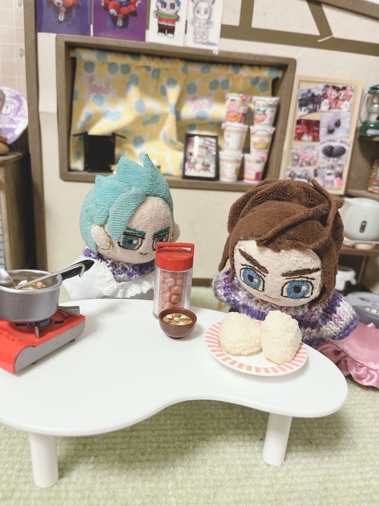 朝ごはんを作る綿