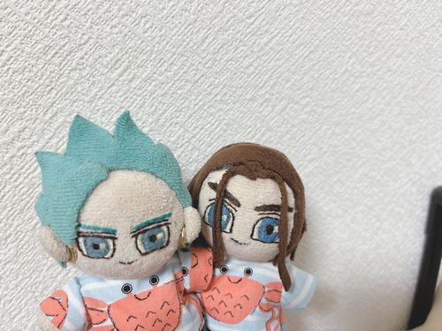 体調が悪くてしんど人間になっていたけどぬいちゃんと過ごして少しずつ気持ちを楽にしている、ぬいは特効薬………
