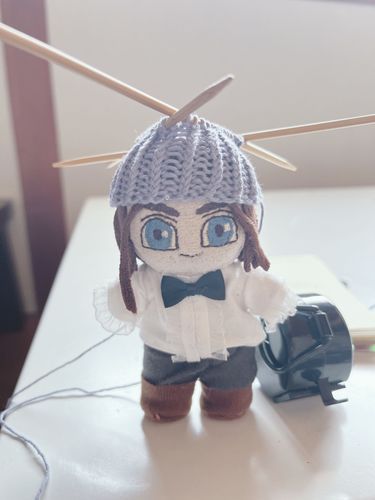 夏用の帽子をあみみ🧶