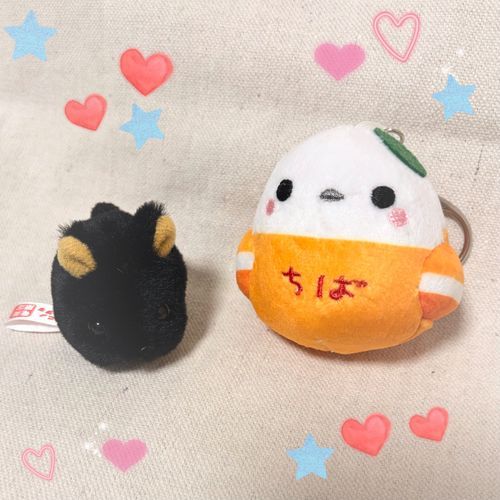 かいぬしが、おみやげものやさんで新しいなかまをお迎えしてきたので紹介するでしゅ。
千葉県から来たチバエナガの「おちょこ」さんでしゅ！
北海道じゃないの？と聞いたら、千葉県に移住して房州びわと合体したそうでしゅ。
ちょっと何言ってるかよくわからないでしゅけど、かいぬしと土産物屋で目があってビビビと来るとお迎えされちゃうでしゅ。僕もそうだったでしゅ😆
これからおちょこさんが外出担当するのでメインになると思うでしゅ〜
色々な場所から来た仲間が増えると楽しそうでしゅね！