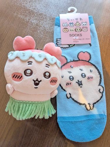 家族からカニちゃんの靴下を貰いました！
可愛い〜！🥰