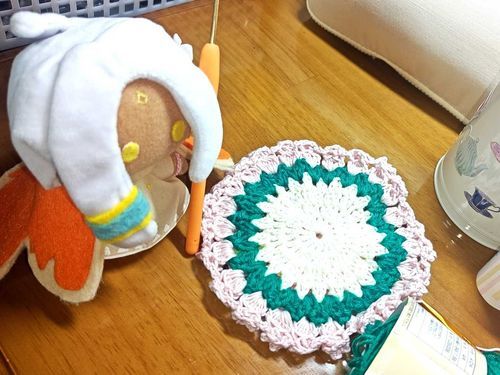 お花のコースター