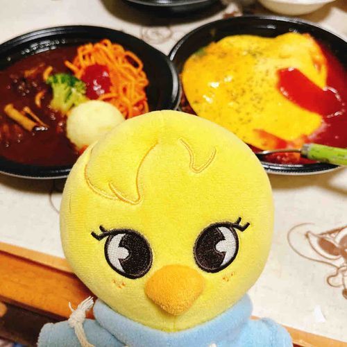 ごちそういっぱいおいしかったぁ🐥