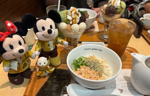 昨日のお洋服着てぬしさんの家族でランチしたの✨
鮭ととろろ昆布の柚子胡椒出汁茶漬けのランチセットなの😊✨