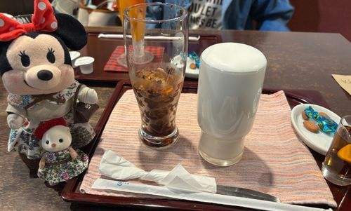 昨日ランチの後に懐かしいお店でお茶したの☕️✨
アイスカフェメランジェなの✨炭焼コーヒーの氷にマイルドミルクをかけていただくの😊
