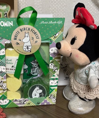 昨日ぬしさんのお友達にもらったムーミンのバスギフトなの🎁
バスソルトやソープが入ってるの✨