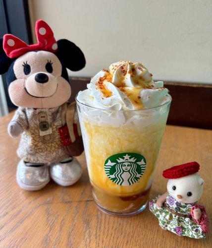 楽しみにしてた紅はるかフラペチーノなの🍠✨
スイートポテト飲んでるみたいでとっても美味しかったの🍠❤️