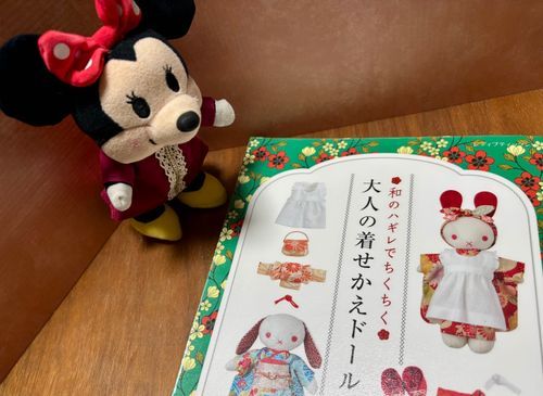 ミニーのシルバーのお靴、ぬしさんと出会った頃ぐらいから履いててだいぶハゲハゲになってるの💦
それで作るのに参考になりそうな型紙探してたら、図書館でこの本に出会ったの📕✨これにミニーのお靴みたいなのが載ってたの✨