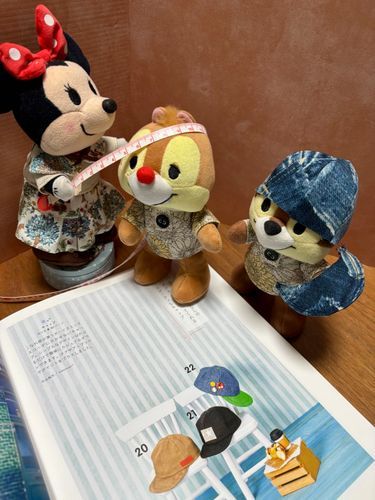 リカちゃんのお洋服の本の型紙を拡大コピーしてみたらチデちゃんサイズになりそうなの✨