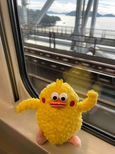 チクポン　初めて瀬戸大橋を通りました。電車からの眺めが最高！