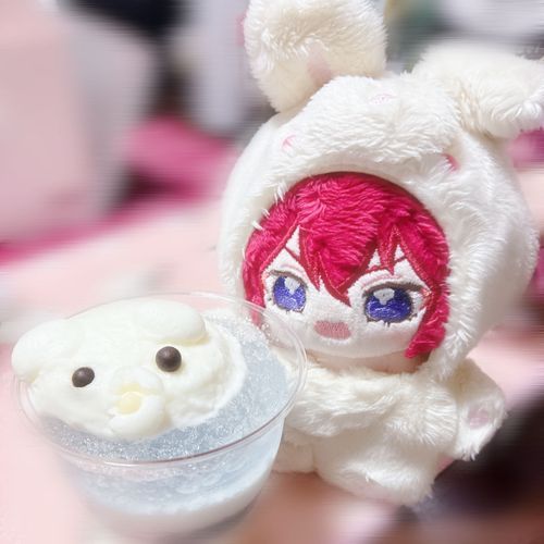 見てください！可愛らしいシロクマ🐻‍❄️のゼリーなんですよ！
お姉さまもご機嫌でした♪
