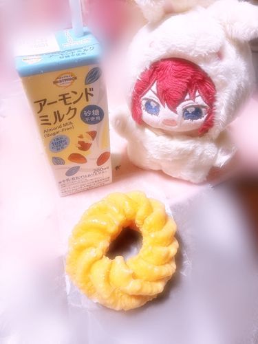 お姉さまとデザートタイムですよ♪
ドーナツを買ってくれました🍩
私もいただきます♪
