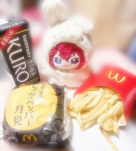 お姉さまが、新商品頼んでくれました♪
いつものバンズではなくて、ふわふわの蒸してあるような感じでしたよ！