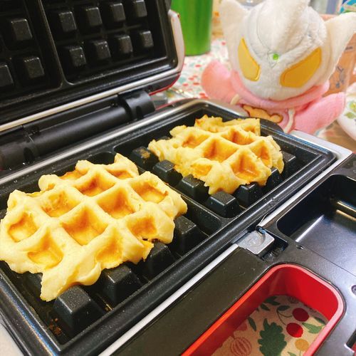 米粉でワッフル