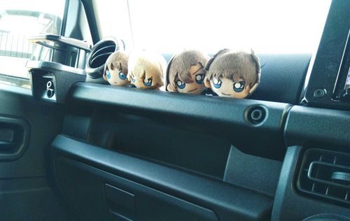 車のダッシュボードに収まるぬいくん達🥰
可愛い過ぎる！