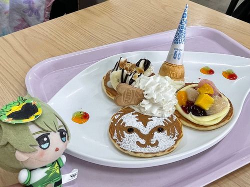ホワイトタイガーのホットケーキだよ　おいしそうだね