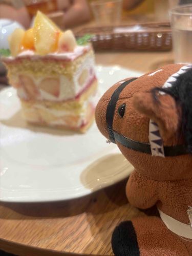 ケーキは美味しいね、おどう。