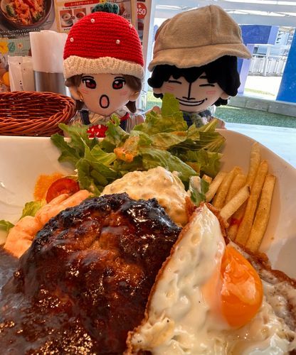 でっかいめだまやき……え！はんばーぐ！🤯