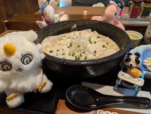 しぶきだよっ！
湯葉そば食べた！
まろやか〜！