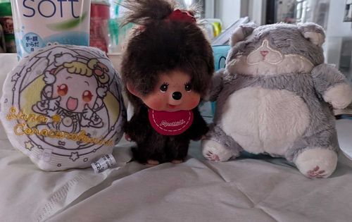 こんにちはお疲れ様です
先週土曜日にアベイルで
おジャ魔女どれみのマスコットが
かなりのお値打ち価格だったので
お迎えしました
雨降りの1日
寒暖差ありますのでお身体大切にご自愛くださいね
いつも一緒だよ
ありがとうね