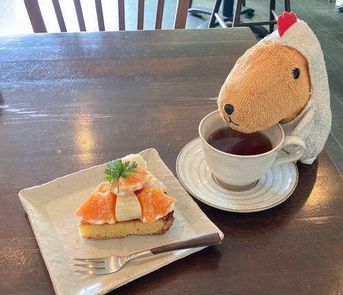 せとかとバナナのタルトもおいしかった〜🍊🍌