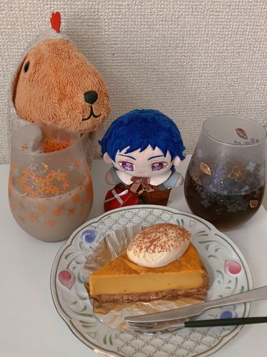 かぼちゃのチーズケーキだって〜🎃🧀