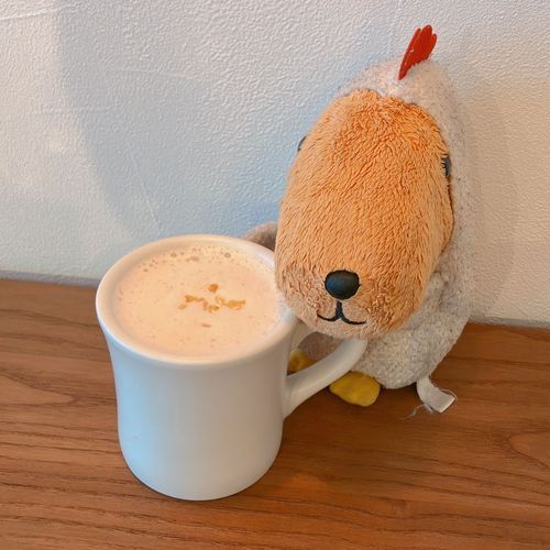 きんもくせい の ミルクティーだって〜🏵️ きんもくせい だ〜いすき‪🧡‬‪💛