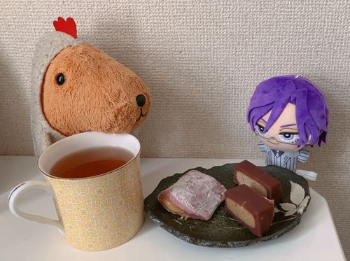 くりきんとんいり の ようかん だって〜✨️ くり おいしいね❣️
