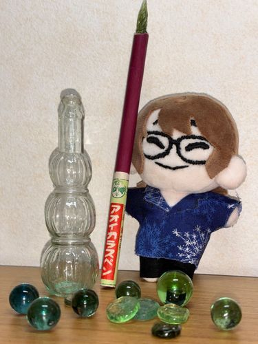 骨董市でガラスのものいっぱいゲットできた！