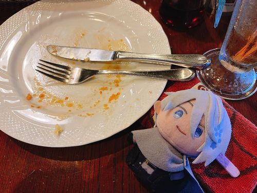 ごちそうさま。
（来た途端食べた子）