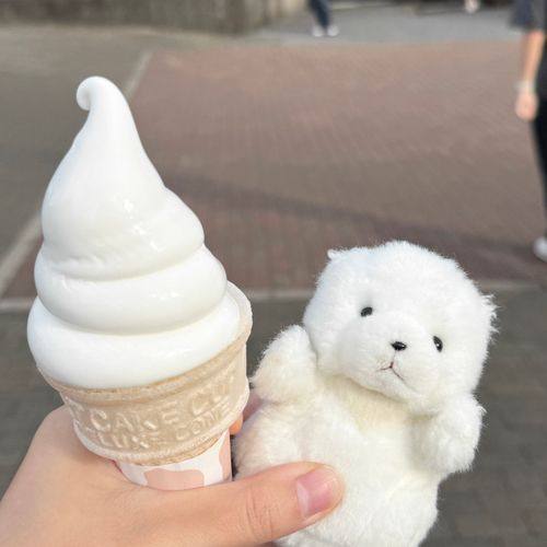 まざ〜ぼくじょさん  いってきました♡ぷれみあ  そふとくりむさん  のうこうで  おいしかったです🍦🐮❣️❣️ぽゆ🐻‍❄️
