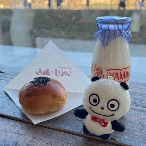 ૮( ◜⤙ ◝ )აアンパン、ミルク美味しかった🥛！