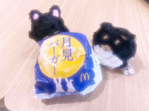 月見バーガー、美味しかったの♡