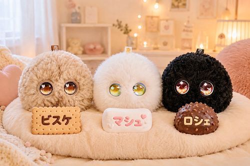 Fuzozoのビスケ‪🤎とマシュ‎🤍とロシェ🖤