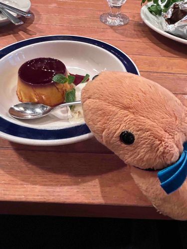 とんかつ｢かぼちゃのプリンを食べたぞ！｣