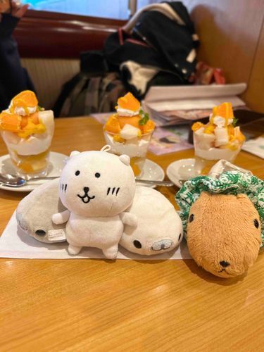 とんかつ｢お友達とデザート食べたぞ！｣
