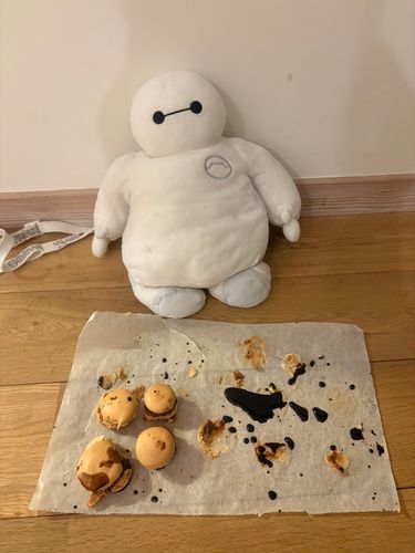 私はベイマックス🤖
マカロンを作りました
もう2つつまみ食いしました
おいしかったです
ししし失敗はしてませんよ