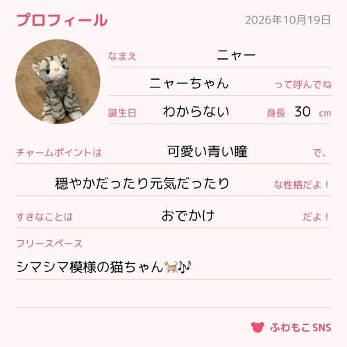 自己紹介だにゃ♪にゃーのことについて詳しく描いてる🥰️🐱