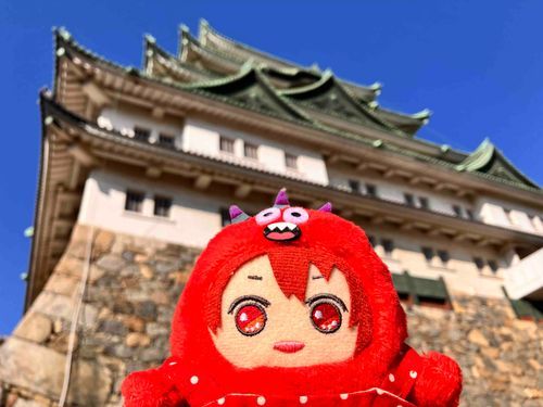 名古屋城とモンちゃん
