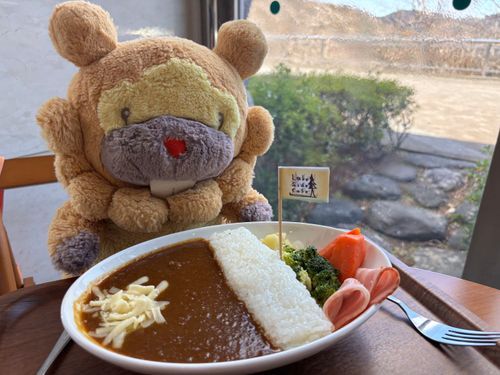 神奈川県　宮ヶ瀬ダム　ここのダムカレーは本格派！ブロッコリーの下のウインナーを引き抜くと放流できる！楽しくて美味しいぶもー😤
