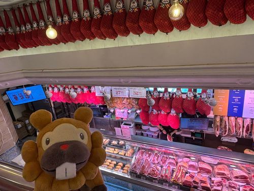 イベリコ豚屋さん！いいお値段ぶも…！ぶもは、中くらいのやつ…めちゃのーこーでうまみが詰まってるぶもっ🥺