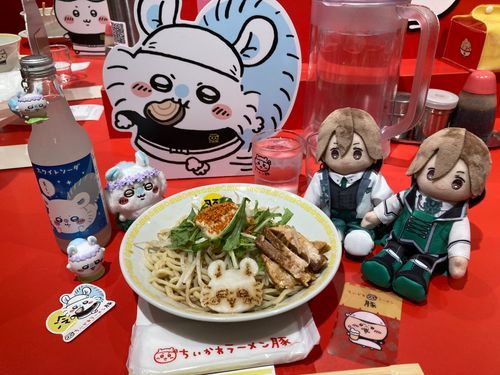 ちいかわラーメン！
美味しかったけど、マスクの中でにんにくの残り香が…w