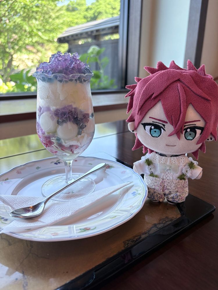 綺麗だったね紫陽花♪
紫陽花パフェ🍧も美味しかったよ