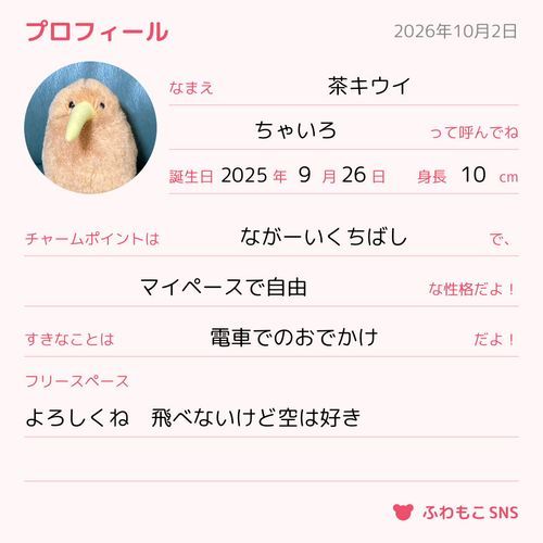 プロフィール書いてみた