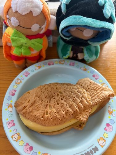 これは最近食べたたい焼きだよ！

クリーム餡がたっぷり入ってて美味しかった！
