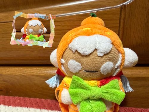 ぬしが前髪整えてくれたんだー！
左上にあるのが整える前の写真だよ！
