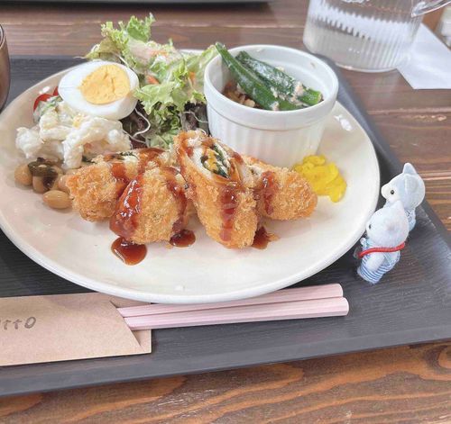 チーズささみかつうまうま。
ぬしはオクラ頑張って食べたよ。
(ぬるぬるねばねばが苦手なの)