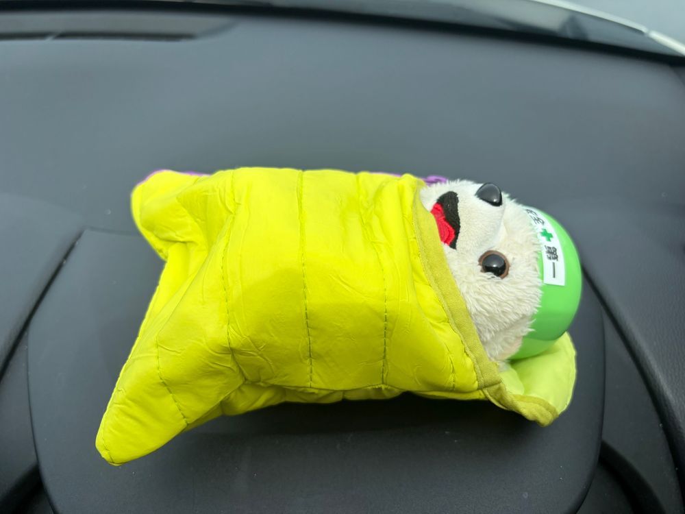 ぬい用寝袋で、どこでも体力回復ヨシ❗️